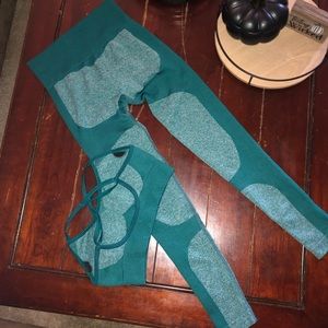 Seamless Teal Workout Set